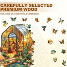 Oasis greenhouse Wooden Jigsaw Puzzle - KAAYEE Puzzle
