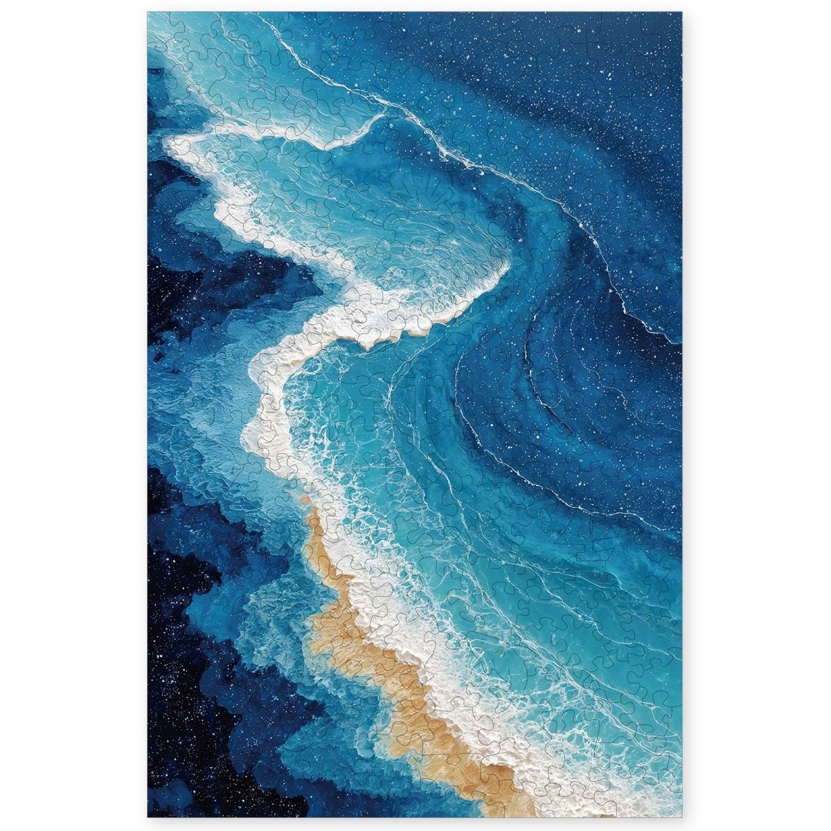 Ocean Waves Wooden Jigsaw Puzzle - KAAYEE Puzzle