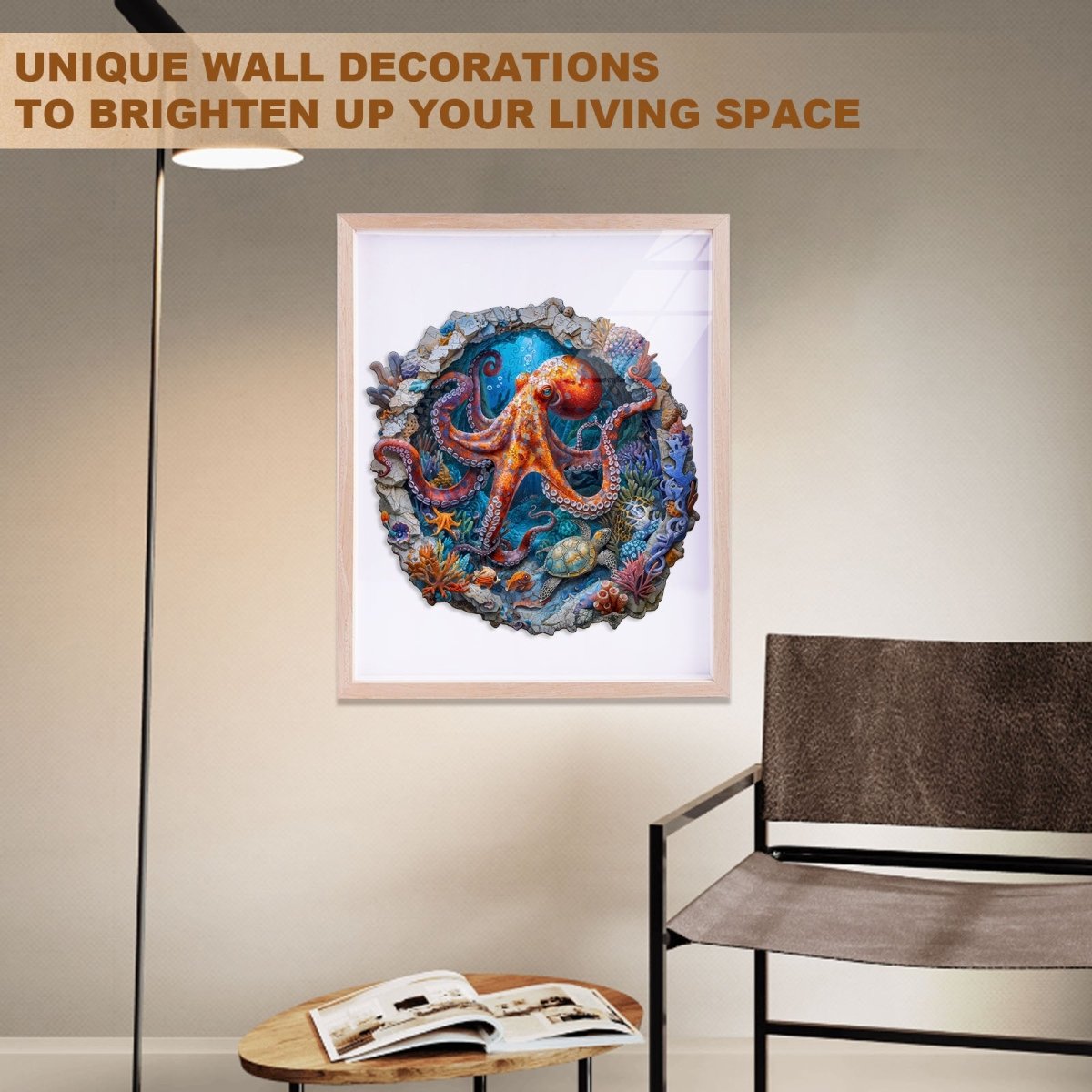 Octopus Haven Wooden Jigsaw Puzzle - KAAYEE Puzzle