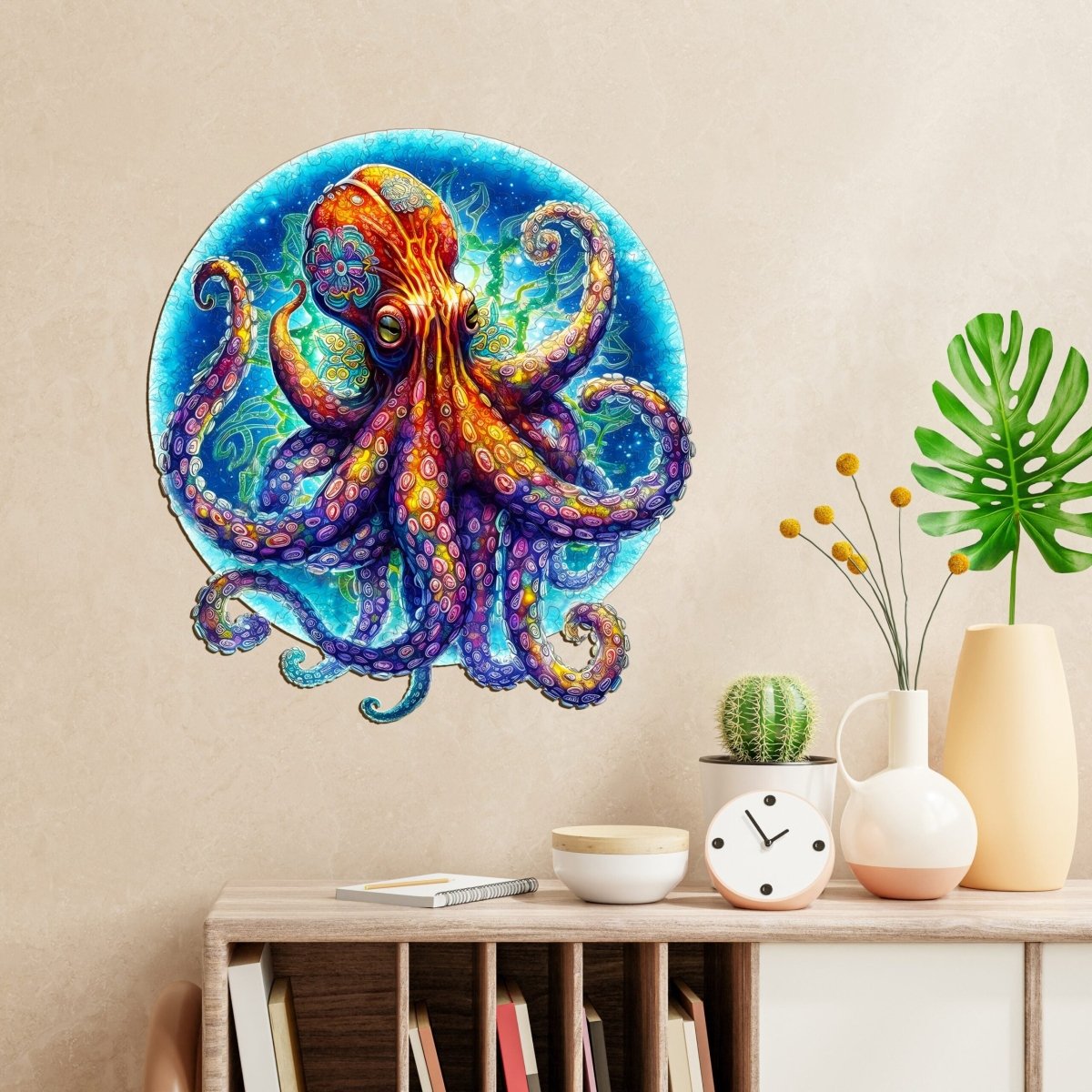 Octopus Wooden Jigsaw Puzzle - KAAYEE Puzzle