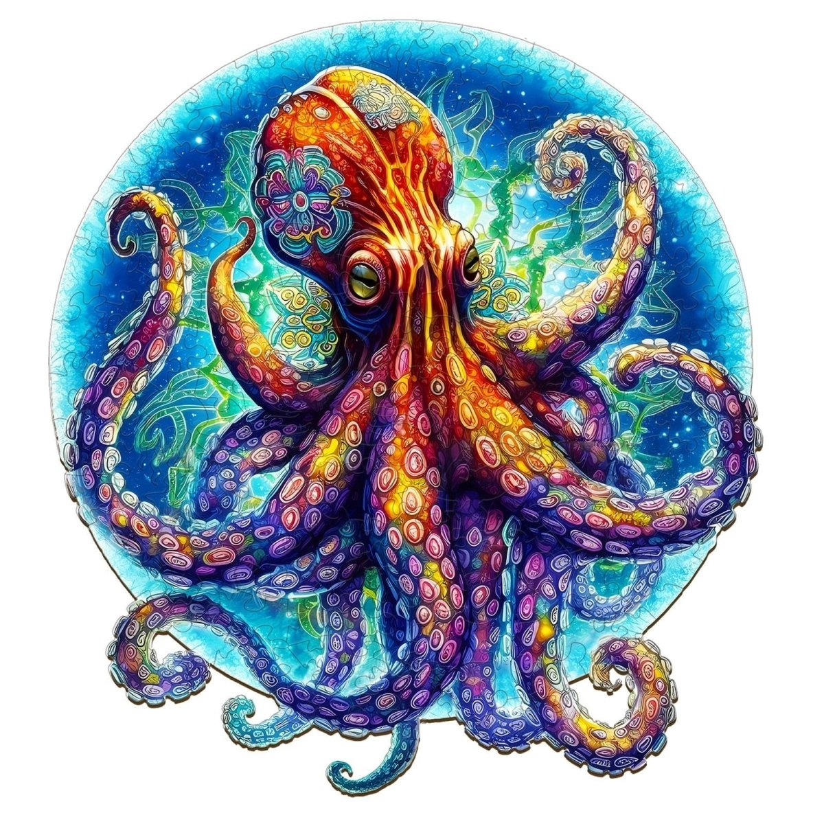 Octopus Wooden Jigsaw Puzzle - KAAYEE Puzzle