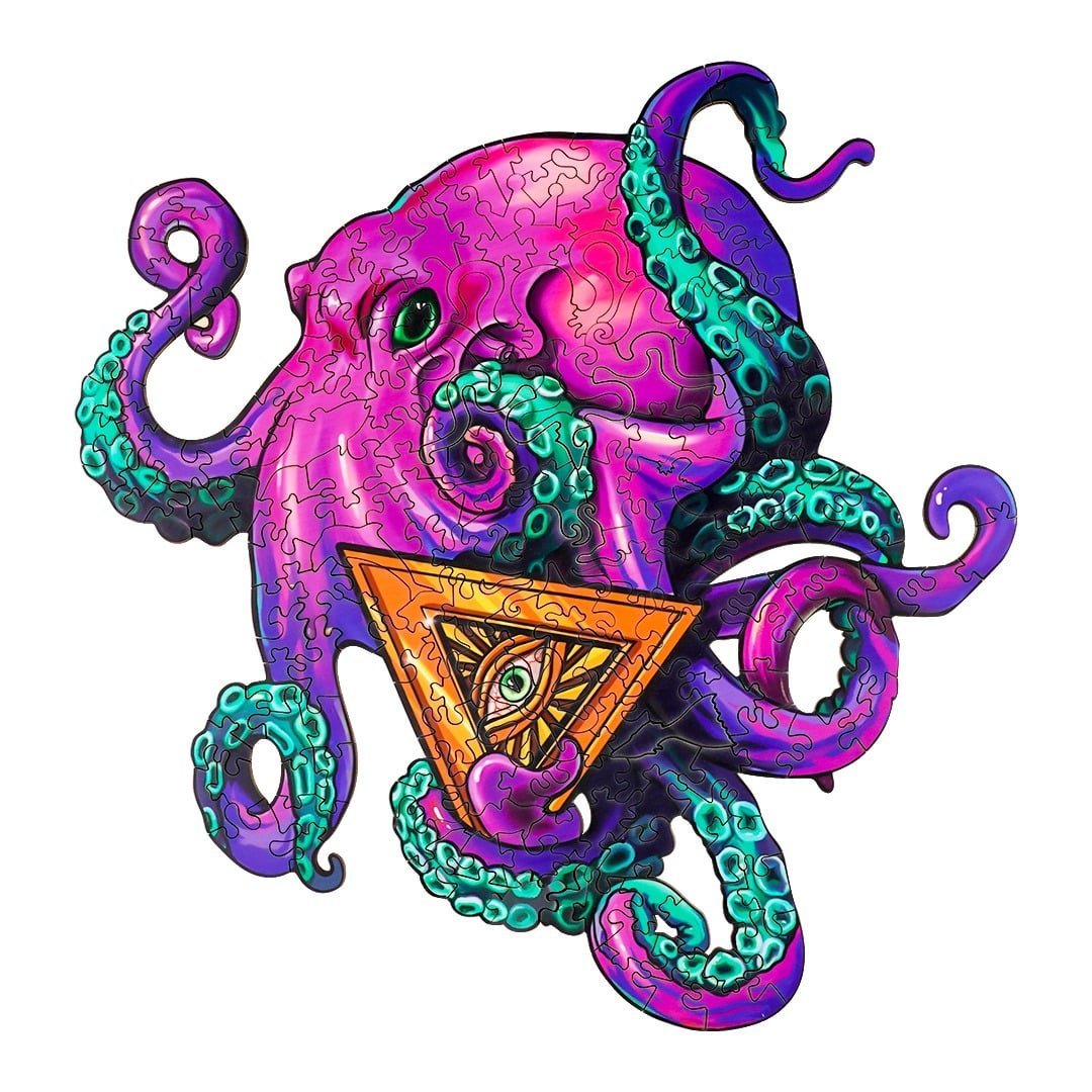 OCTOPUS XIAOHACHI Wooden Jigsaw Puzzle - KAAYEE Puzzle