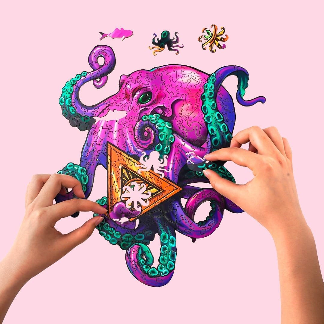 OCTOPUS XIAOHACHI Wooden Jigsaw Puzzle - KAAYEE Puzzle