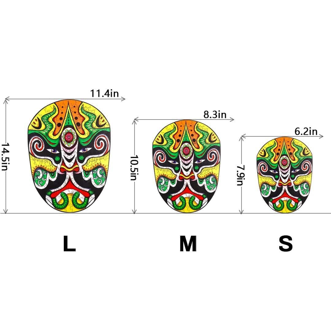 OPERA MASK GLADIATOR Wooden Jigsaw Puzzle - KAAYEE Puzzle
