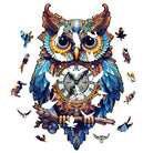 Owl Clock Wooden Jigsaw Puzzle - KAAYEE Puzzle