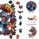 Painted Skull Head Wooden Jigsaw Puzzle - KAAYEE Puzzle