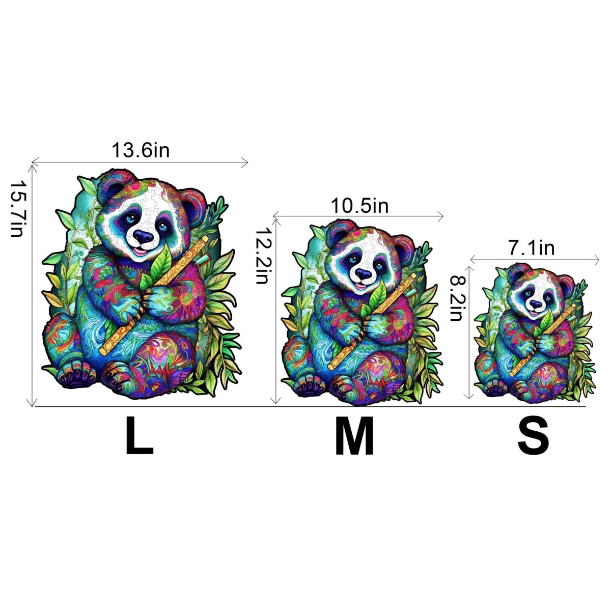 Panda 2 Wooden Jigsaw Puzzle - KAAYEE Puzzle