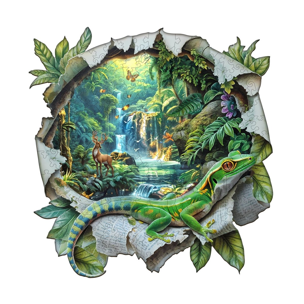 Paper World Wooden Jigsaw Puzzle - KAAYEE Puzzle