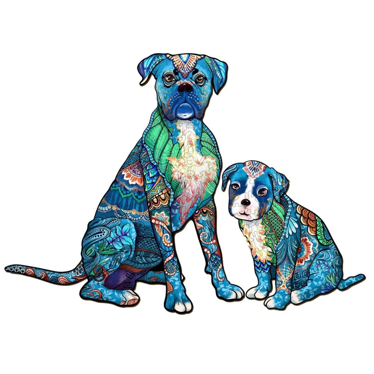 Parent Boxer Wooden Jigsaw Puzzle - KAAYEE Puzzle
