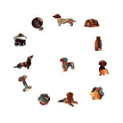 Parent Child Dachshund 2 Wooden Jigsaw Puzzle - KAAYEE Puzzle