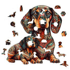 Parent Child Dachshund 2 Wooden Jigsaw Puzzle - KAAYEE Puzzle