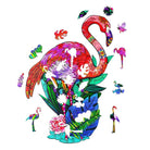 PASSIONATE FLAMINGO Wooden Jigsaw Puzzle - KAAYEE Puzzle