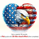 Patriotic Eagle - 1 Wooden Jigsaw Puzzle - KAAYEE Puzzle