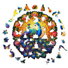 Peacock Family Wooden Jigsaw Puzzle - KAAYEE Puzzle