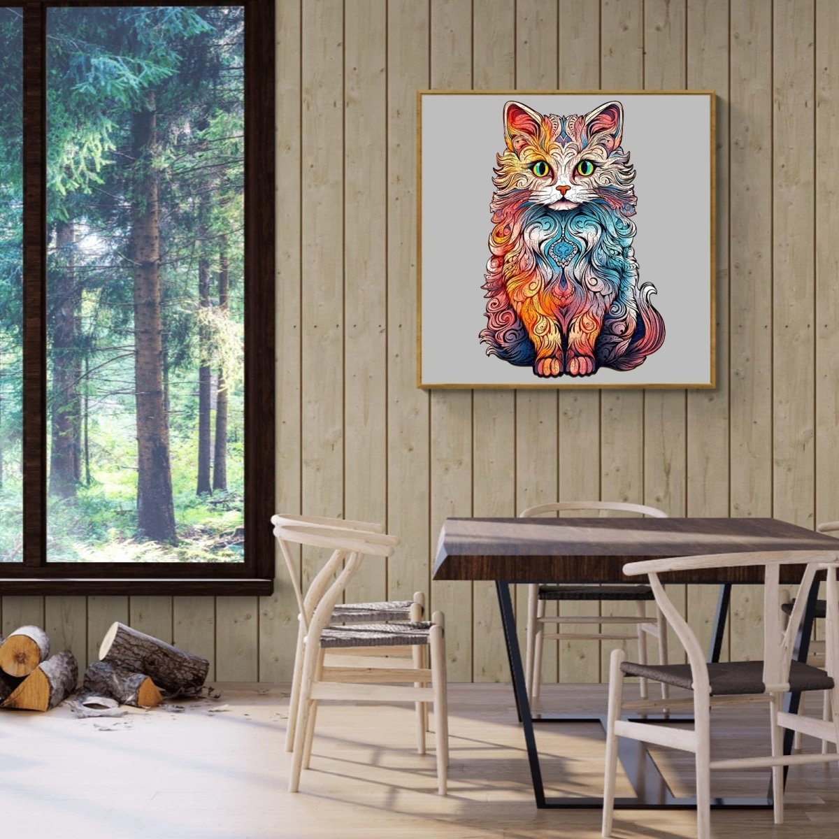 Persian Cat 2 Wooden Jigsaw Puzzle - KAAYEE Puzzle