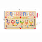 Personalized Baby Name Wooden Magnetic Maze Puzzle with Ice - cream Theme - KAAYEE Puzzle