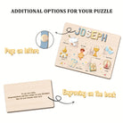 Personalized Baby Name Wooden Puzzle with Baptism Boy Set - KAAYEE Puzzle