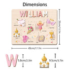 Personalized Baby Name Wooden Puzzle with Baptism Girl Set - KAAYEE Puzzle