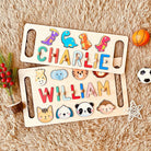 Personalized Baby Name Wooden Puzzle with Handle - KAAYEE Puzzle