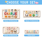 Personalized Baby Name Wooden Puzzle with Handle - KAAYEE Puzzle