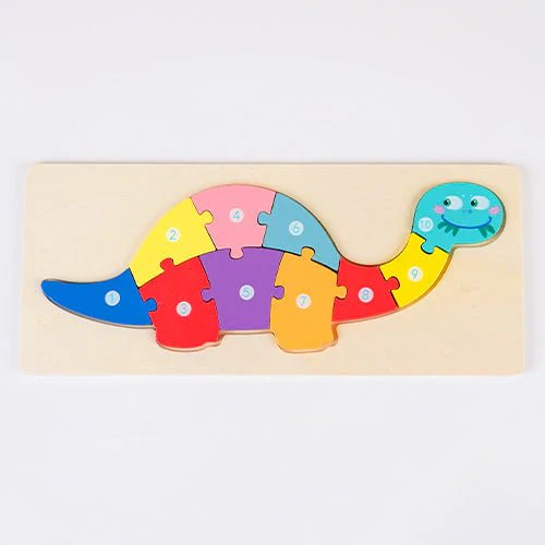 Personalized Baby Name Wooden Puzzle with Stacking Animals - KAAYEE Puzzle