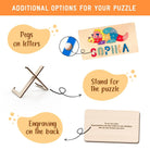 Personalized Baby Name Wooden Puzzle with Stacking Animals - KAAYEE Puzzle