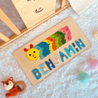 Personalized Baby Name Wooden Puzzle with Stacking Animals - KAAYEE Puzzle