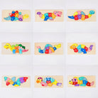 Personalized Baby Name Wooden Puzzle with Stacking Animals - KAAYEE Puzzle