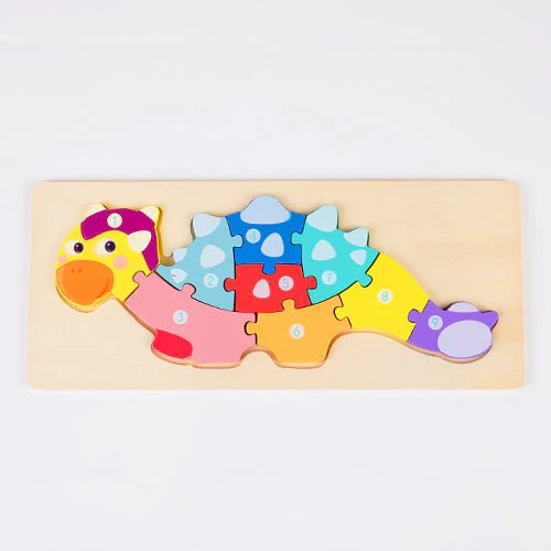 Personalized Baby Name Wooden Puzzle with Stacking Animals - KAAYEE Puzzle