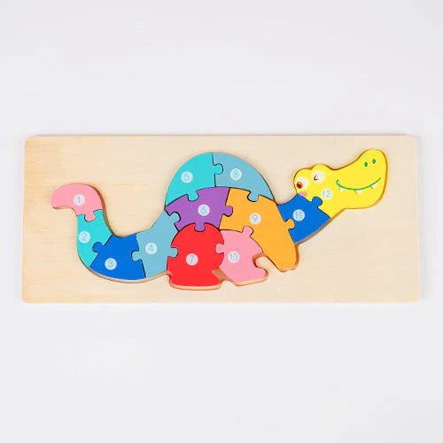 Personalized Baby Name Wooden Puzzle with Stacking Animals - KAAYEE Puzzle
