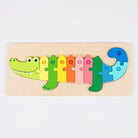 Personalized Baby Name Wooden Puzzle with Stacking Animals - KAAYEE Puzzle