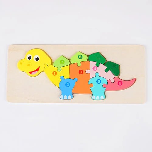 Personalized Baby Name Wooden Puzzle with Stacking Animals - KAAYEE Puzzle