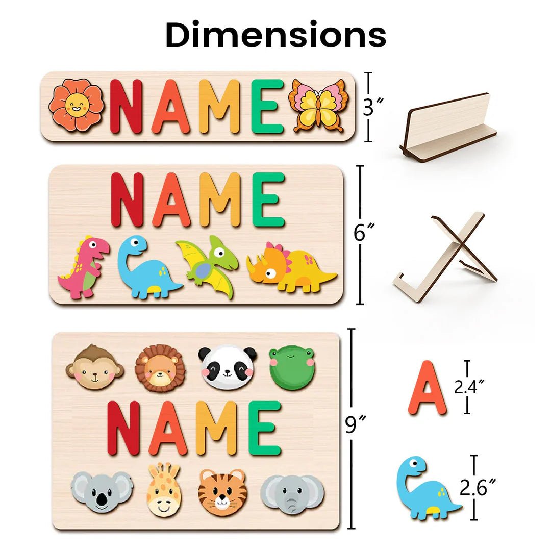 Personalized Baby Wooden Jigsaw Puzzle - KAAYEE Puzzle
