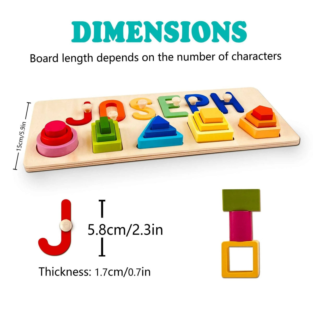 Personalized Stacking Toy Baby Wooden Jigsaw Puzzle - KAAYEE Puzzle
