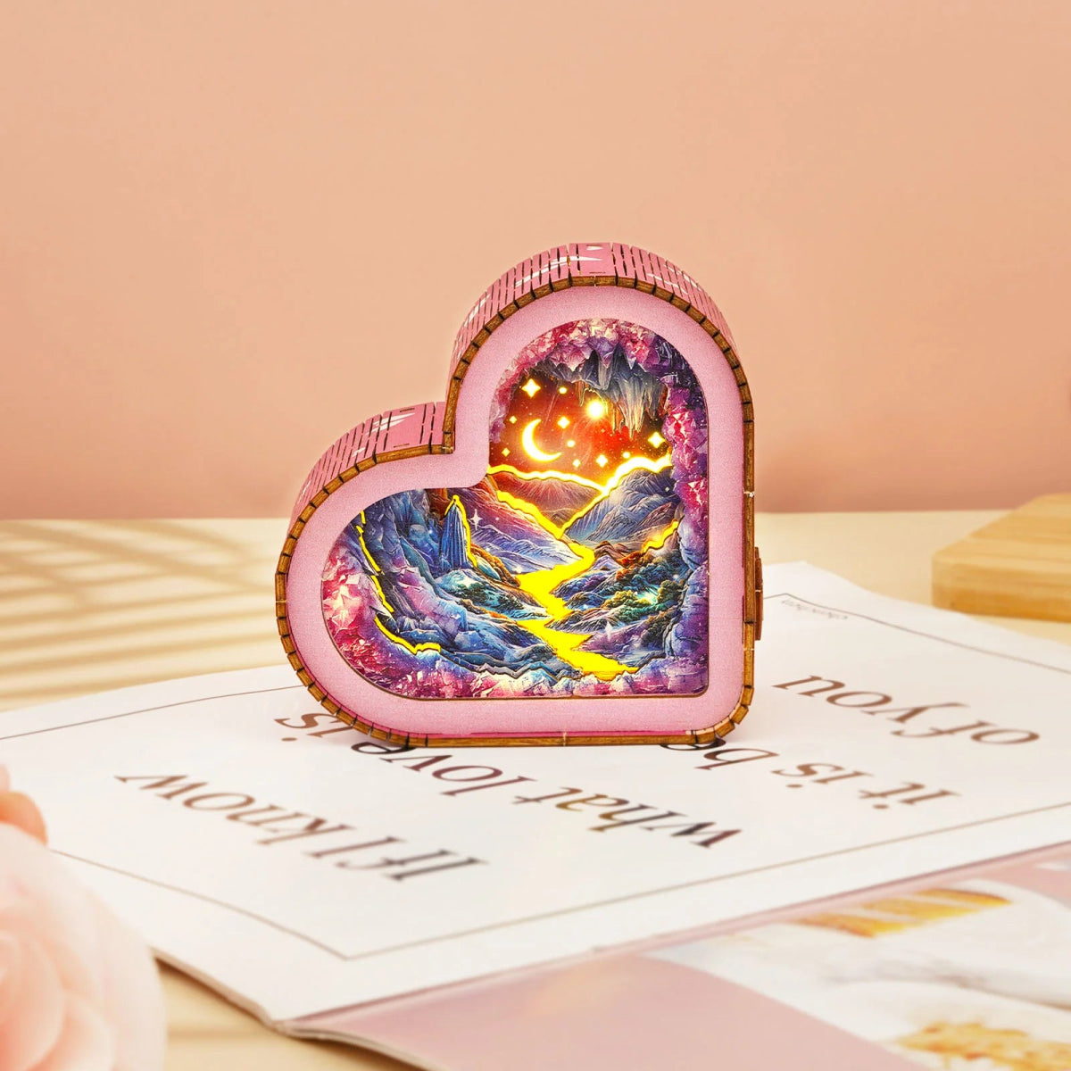 Pink Mine Night Light - KAAYEE Puzzle