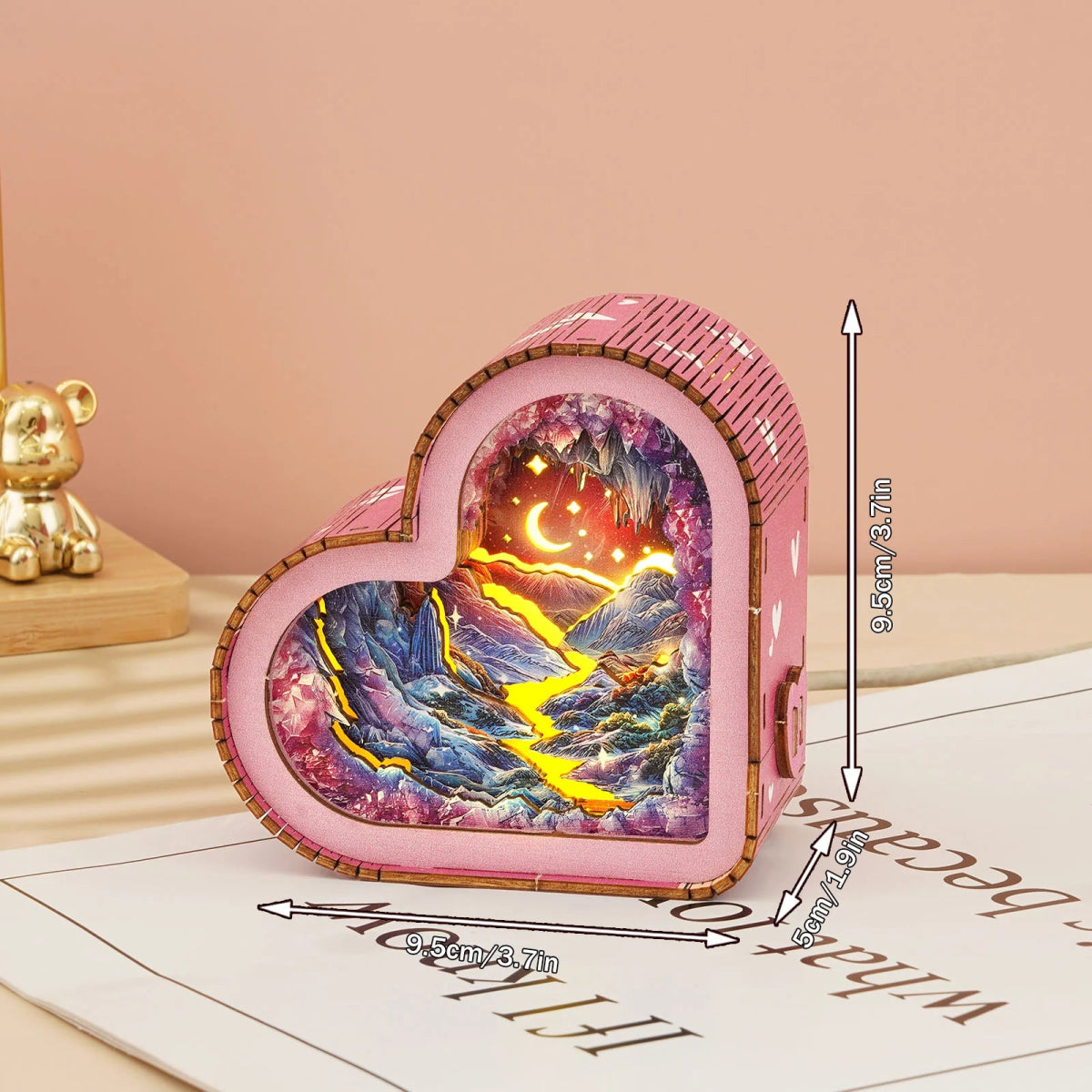 Pink Mine Night Light - KAAYEE Puzzle