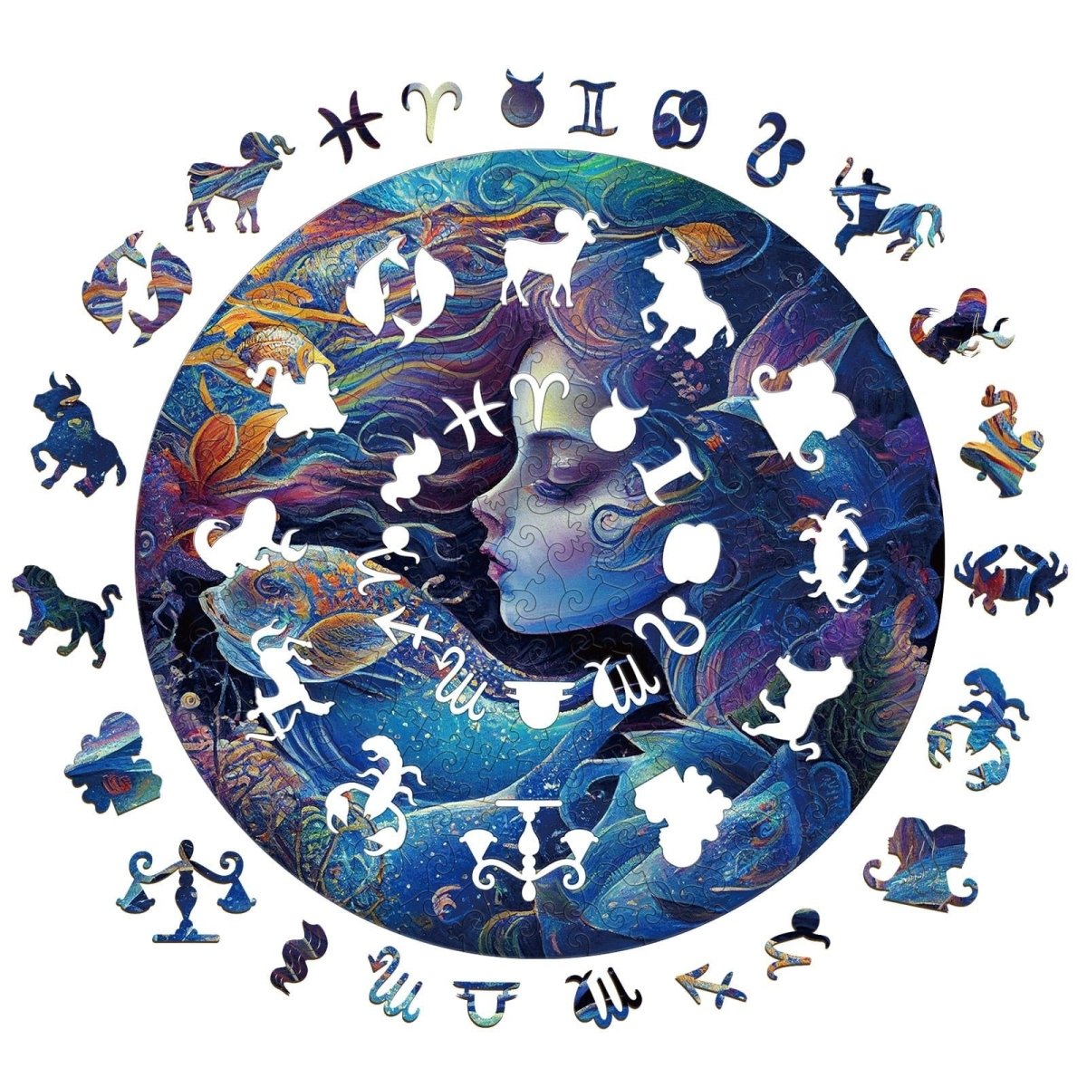 Pisces Wooden Jigsaw Puzzle - KAAYEE Puzzle