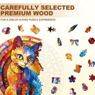 Pixel Kitty Wooden Jigsaw Puzzle - KAAYEE Puzzle