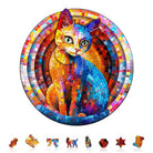 Pixel Kitty Wooden Jigsaw Puzzle - KAAYEE Puzzle