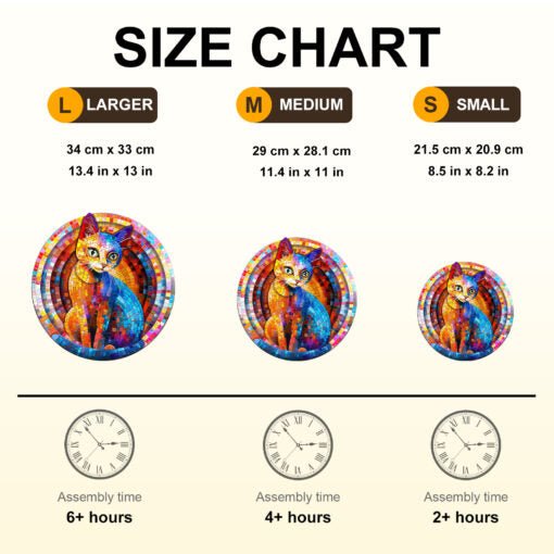 Pixel Kitty Wooden Jigsaw Puzzle - KAAYEE Puzzle