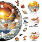 Planet Travel Wooden Jigsaw Puzzle - KAAYEE Puzzle