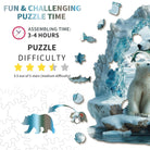 Polar bear mother and cub Wooden Jigsaw Puzzle - KAAYEE Puzzle