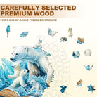 Polar Bears Story Wooden Jigsaw Puzzle - KAAYEE Puzzle