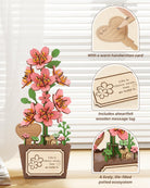 Potted Cherry Blossom DIY Wooden Kit - KAAYEE Puzzle