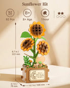 Potted Sunflower DIY Wooden Kit - KAAYEE Puzzle