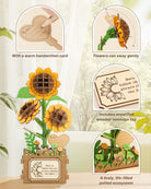 Potted Sunflower DIY Wooden Kit - KAAYEE Puzzle