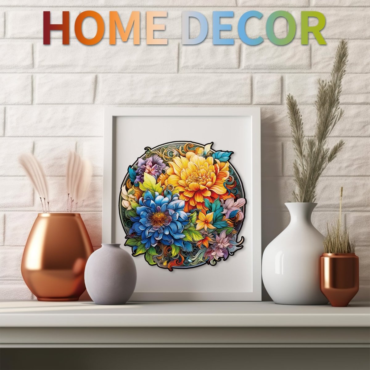 Prosperous Bloom Flower Wooden Jigsaw Puzzle - KAAYEE Puzzle