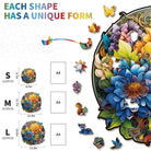 Prosperous Bloom Flower Wooden Jigsaw Puzzle - KAAYEE Puzzle