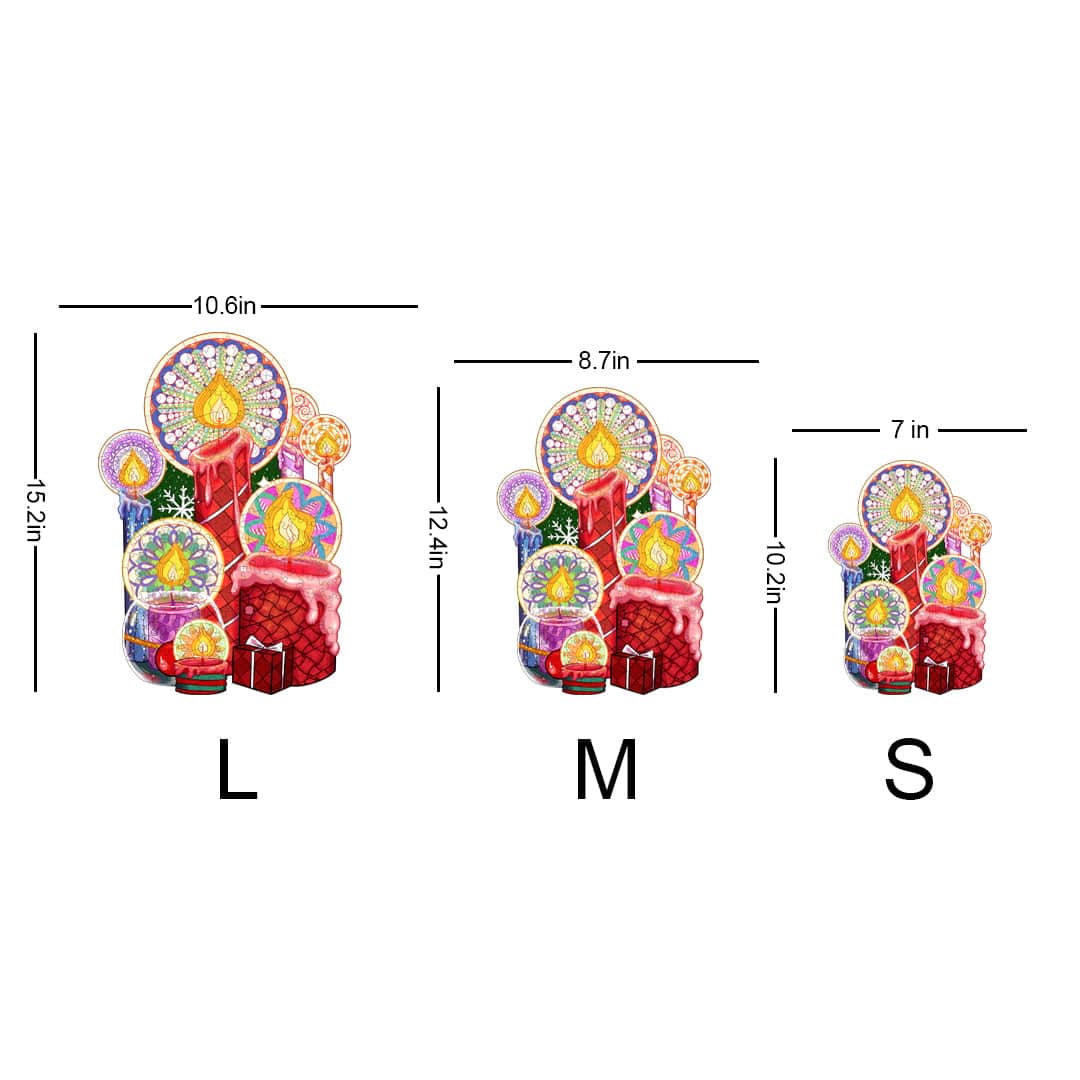 PULSATING CANDLE Wooden Jigsaw Puzzle - KAAYEE Puzzle