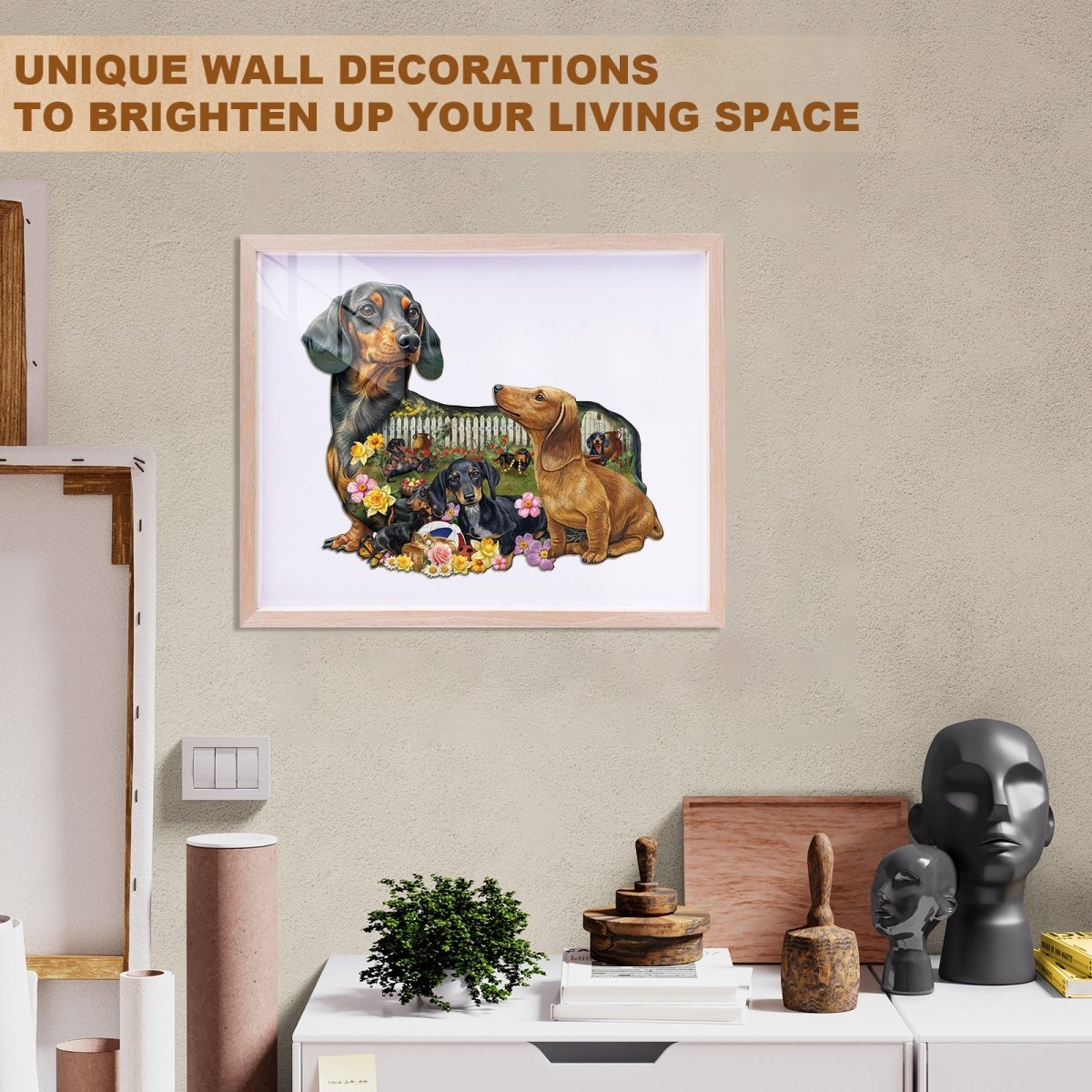 Puppy Garden Wooden Jigsaw Puzzle - KAAYEE Puzzle